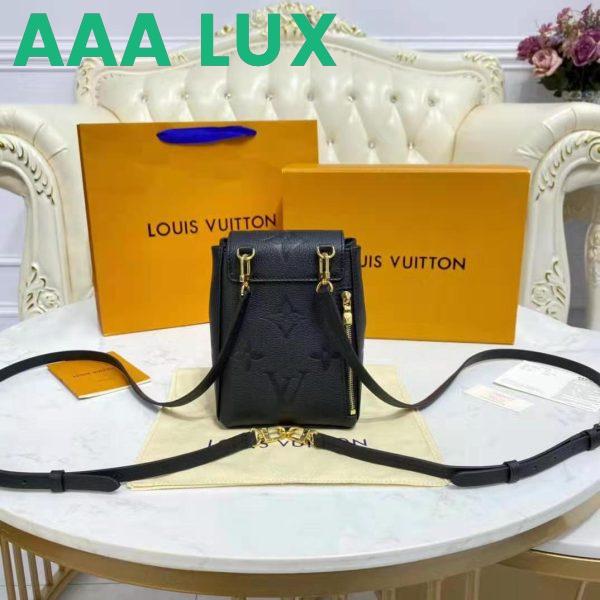 Replica Louis Vuitton LV Unisex Tiny Backpack Black Monogram Empreinte Embossed Supple Grained Cowhide 5