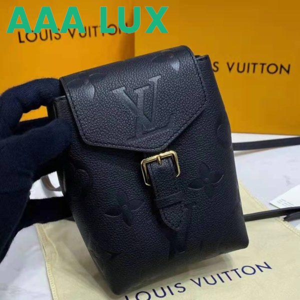 Replica Louis Vuitton LV Unisex Tiny Backpack Black Monogram Empreinte Embossed Supple Grained Cowhide 6