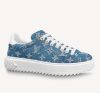 Replica Louis Vuitton Women Time Out Sneaker Debossed Calf Leather Monogram Flowers 13