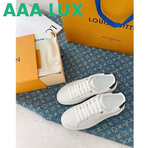 Replica Louis Vuitton Women Time Out Sneaker Debossed Calf Leather Monogram Flowers 3