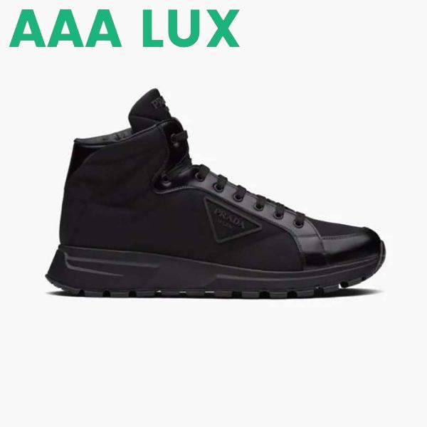 Replica Prada Men PRAX 01 Re-Nylon and Brushed Leather Sneakers 2