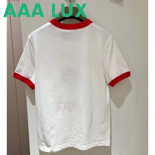 Replica Gucci Men GG Sine Amore Nihil’ Cotton Jersey T-Shirt Off White Mushroom Embroidery 4