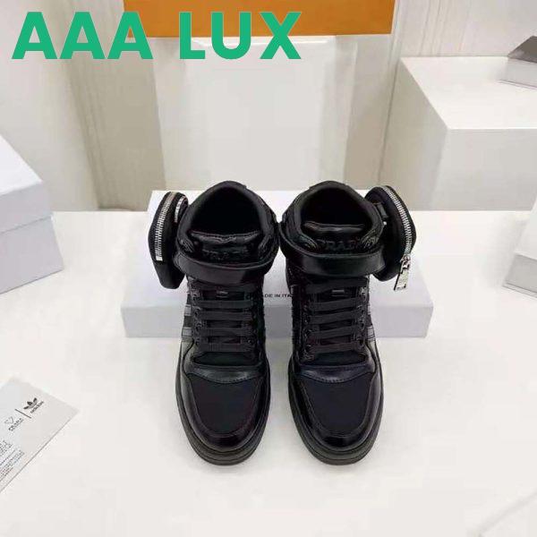 Replica Prada Women Adidas for Prada Re-Nylon Forum High-Top Sneakers-Black 3