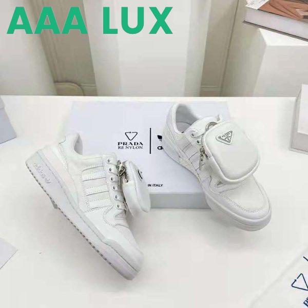 Replica Prada Women Adidas for Prada Re-Nylon Forum Sneakers-White 6