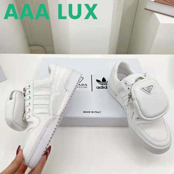 Replica Prada Women Adidas for Prada Re-Nylon Forum Sneakers-White 7