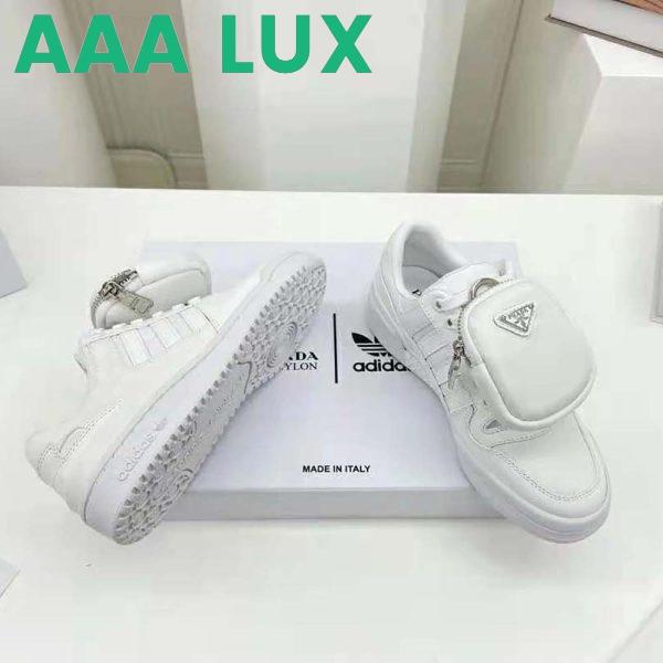Replica Prada Women Adidas for Prada Re-Nylon Forum Sneakers-White 8