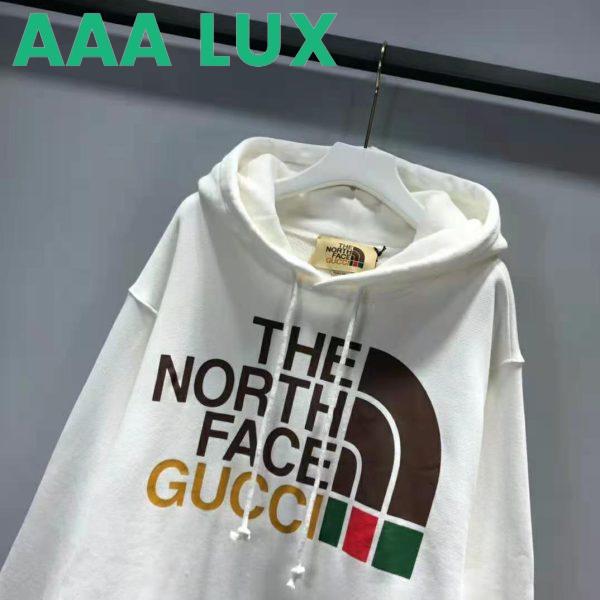 Replica Gucci Men The North Face x Gucci Cotton Sweatshirt Crewneck Long Sleeves-White 5