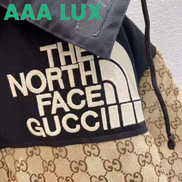 Replica Gucci Men The North Face x Gucci Padded Jacket Beige Ebony GG Canvas 7