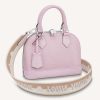 Replica Louis Vuitton LV Women Alma BB Handbag Guimauve Purple Epi Grained Cowhide Leather