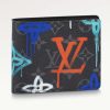 Replica Louis Vuitton Unisex Multiple Wallet LV Graffiti Orange Coated Canvas