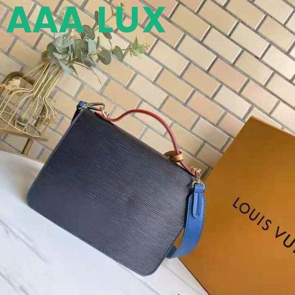 Replica Louis Vuitton Unisex Neo Monceau Epi Grained Cowhide Leather Black 6