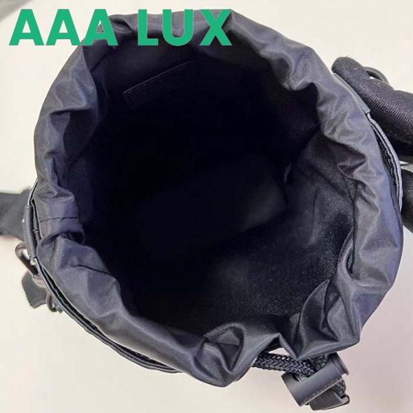 Replica Louis Vuitton Unisex Noe Sling Black Calf Leather Textile Lining Drawstring Closure 8