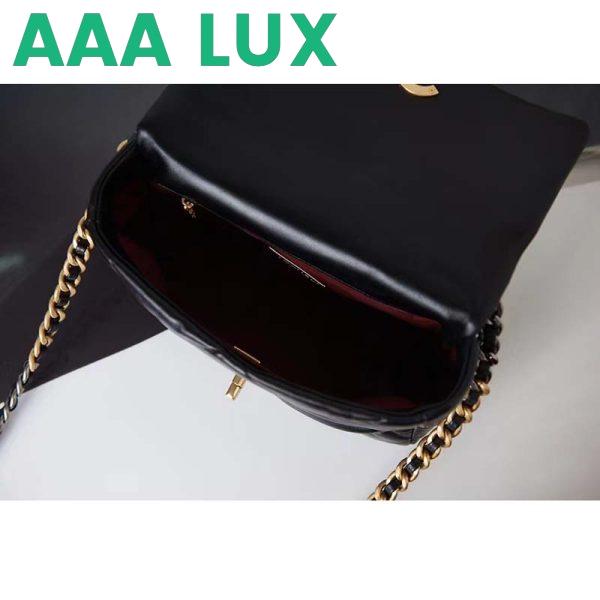 Replica Chanel Women 19 Large Handbag Black Lambskin Gold Silver-Tone Ruthenium-Finish Metal 9
