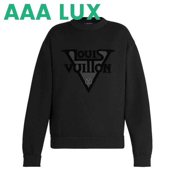 Replica Louis Vuitton LV Women LV Midnight Sweatshirt in Cotton Jersey-Black