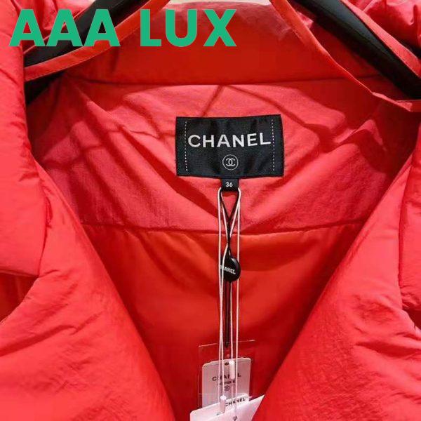 Replica Chanel Women Mixed Fibers Red Purple & Fuchsia Jacket 7