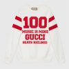 Replica Gucci Women GG Interlocking G Heart T-Shirt Pink Cotton Jersey Crewneck Oversize Fit 2