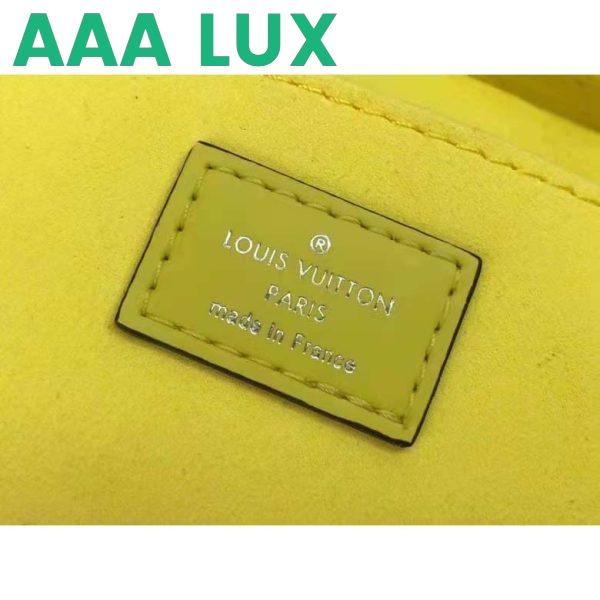 Replica Louis Vuitton Unisex Petit Sac Plat Yellow Epi Embossed Supple Grained Cowhide 11