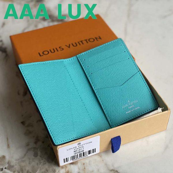 Replica Louis Vuitton Unisex Pocket Organizer LV Graffiti Green Coated Canvas Cowhide Leather 8