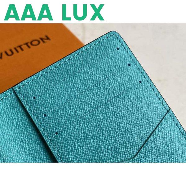 Replica Louis Vuitton Unisex Pocket Organizer LV Graffiti Green Coated Canvas Cowhide Leather 9