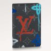 Replica Louis Vuitton Unisex Pocket Organizer LV Graffiti Green Coated Canvas Cowhide Leather 12