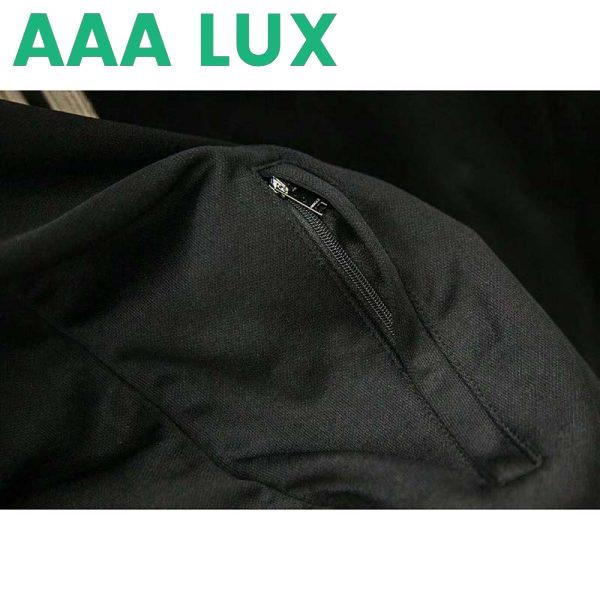 Replica Gucci GG Men Oversize Technical Jersey Jacket Interlocking G-Black 9