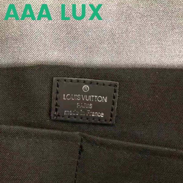 Replica Louis Vuitton LV Men Josh Backpack in Damier Graphite Canvas-Grey 11