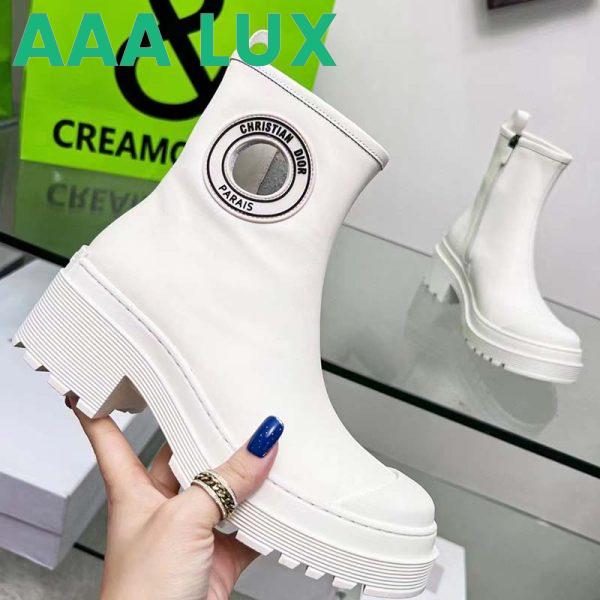 Replica Dior Women CD Symbol Ankle Boot White Supple Calfskin 15 Cm High 8