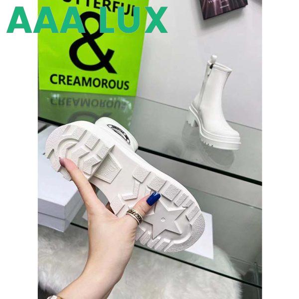 Replica Dior Women CD Symbol Ankle Boot White Supple Calfskin 15 Cm High 10