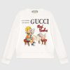 Replica Gucci Men Gucci ‘Mad Cookies’ Print Sweatshirt Cotton Crewneck Slim Fit-Black 10