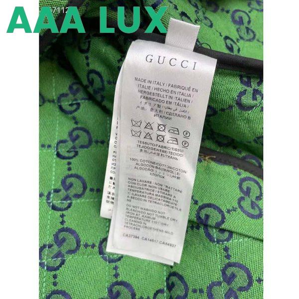 Replica Gucci Men Gucci 100 Quilted GG Jacket Green Blue Quilted GG Canvas 14