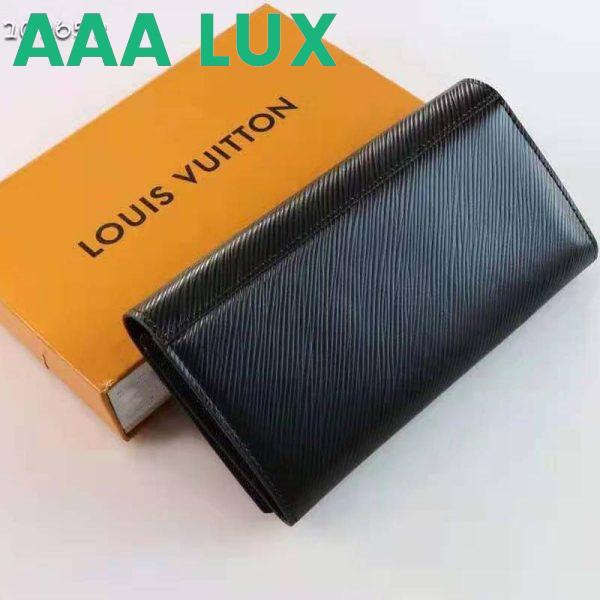 Replica Louis Vuitton Unisex Twist Wallet Black Epi Grained Cowhide Leather 5