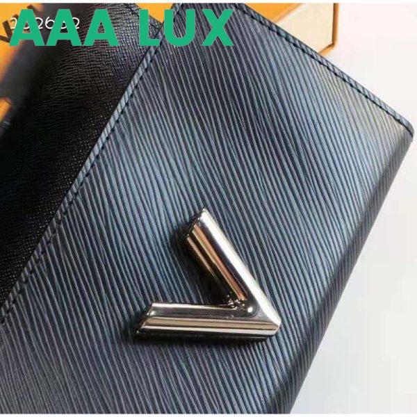 Replica Louis Vuitton Unisex Twist Wallet Black Epi Grained Cowhide Leather 9