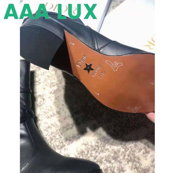 Replica Dior Women Dior Empreinte Ankle Boot ‘CD’ Black Soft Calfskin 8