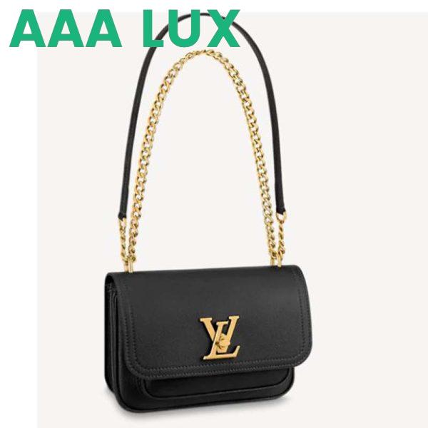 Replica Louis Vuitton Women Lockme Chain PM Handbag Grained Calf Leather 3