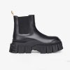 Replica Fendi Women Glossy Black Neoprene Ankle Boots FFrame Pointed-Toe 13
