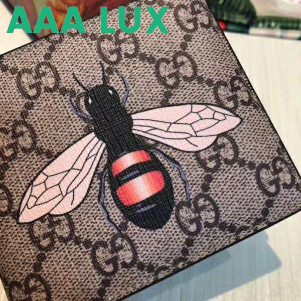 Replica Gucci Unisex Bee Print GG Supreme Wallet GG Supreme Canvas 11
