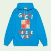 Replica Gucci Women GG Gucci 100 Wool Sweater Blue Puff Sleeves 7