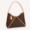 Replica Louis Vuitton Women LV CarryAll MM Handbag Brown Monogram Coated Canvas