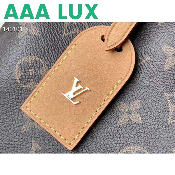 Replica Louis Vuitton Women LV CarryAll PM Handbag Brown Monogram Coated Canvas 9