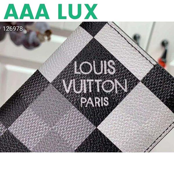 Replica Louis Vuitton LV Unisex Pocket Organizer White Damier Graphite Giant Coated Canvas 10