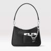 Replica Louis Vuitton Women LV Marellini Handbag Black Epi Grained Cowhide Leather