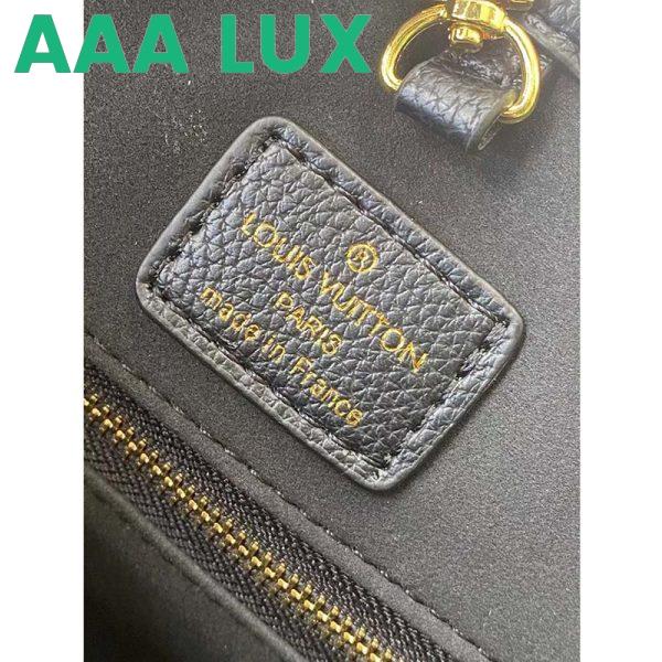 Replica Louis Vuitton Women LV Neverfull MM Carryall Tote Bag Black Printed Embossed Grained Cowhide 11