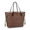 Replica Louis Vuitton Women LV Neverfull MM Carryall Tote Tourterelle Gray Embossed Grained Cowhide 15