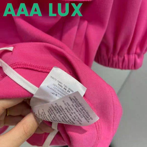 Replica Gucci Women Polyester Jersey Hooded Sweatshirt Interlocking G Fixed Hood-Pink 11