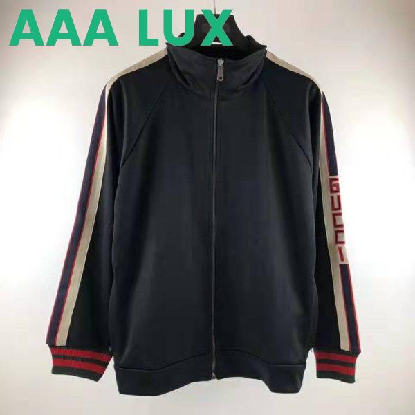 Replica Gucci Women Technical Jersey Jacket-Black 3