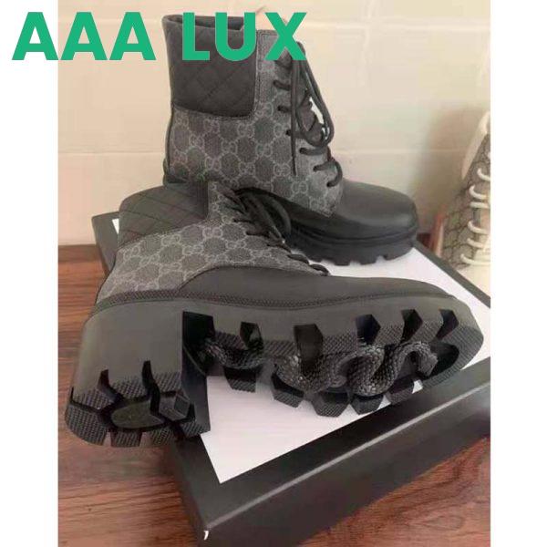 Replica Gucci GG Women’s GG Ankle Boot Black GG Supreme Canvas 7 cm Heel 6