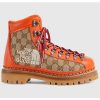 Replica Gucci Women Ankle Boot Stripe Black Leather Merino Wool Mid 6 Cm Heel 13