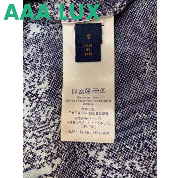 Replica Louis Vuitton LV Women Monogram Bandana Crewneck Sweatshirt Cotton Indigo Slightly Loose Fit 10