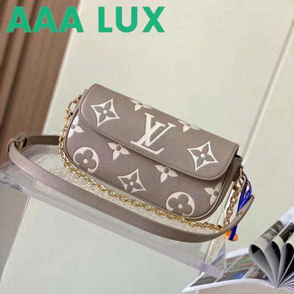 Replica Louis Vuitton Women LV Wallet On Chain Ivy Monogram Empreinte Embossed Supple Grained Cowhide Leather 3