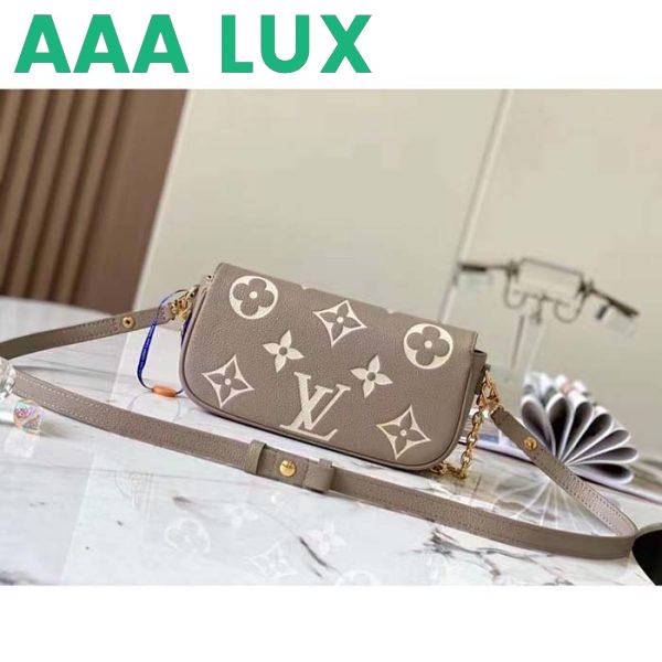 Replica Louis Vuitton Women LV Wallet On Chain Ivy Monogram Empreinte Embossed Supple Grained Cowhide Leather 4